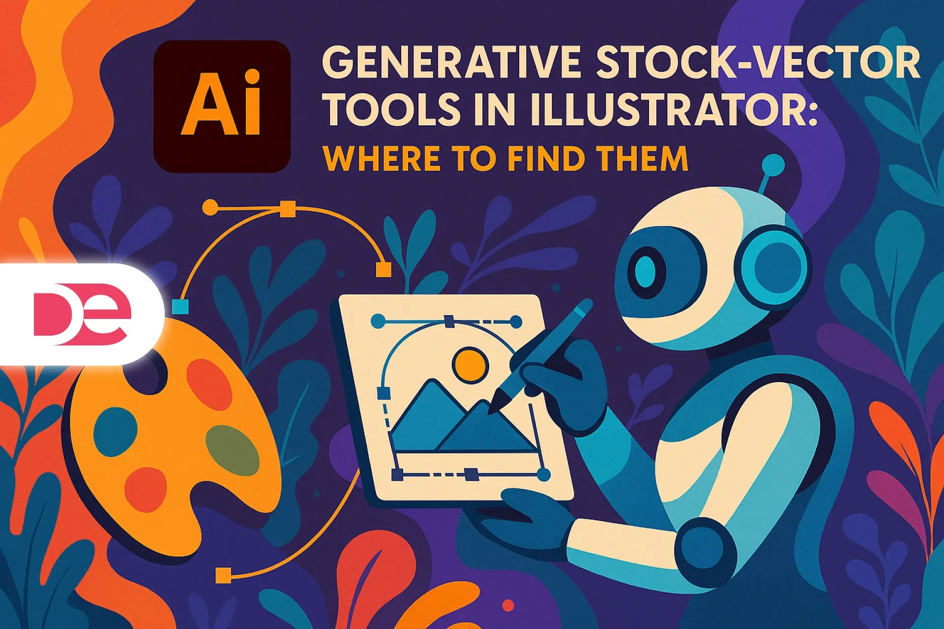 Generative Stock-Vector Tools in Illustrator®: Where to Find Them