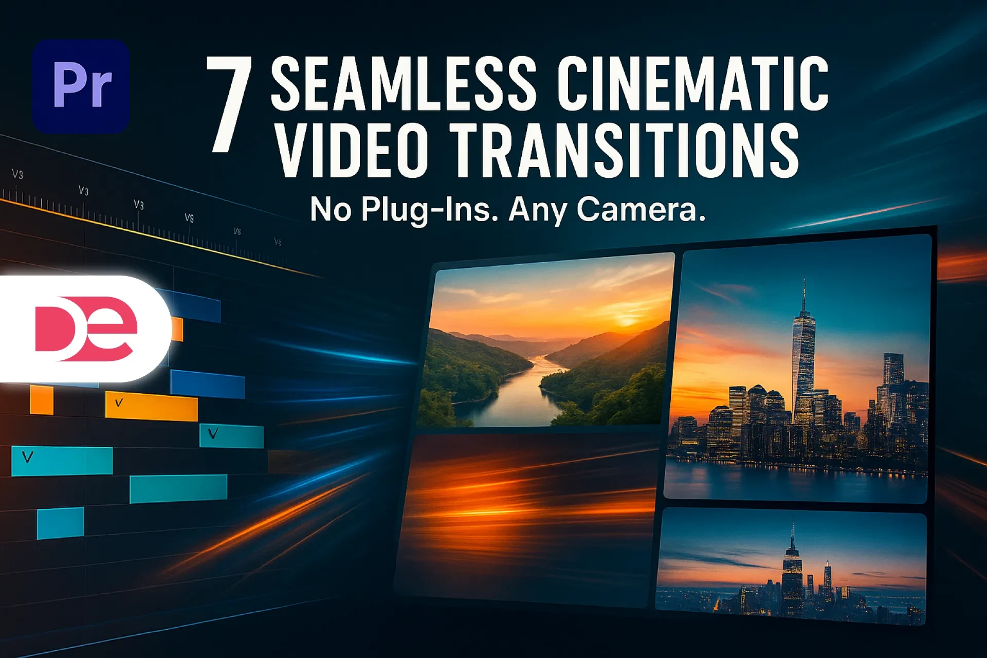 7 Seamless Cinematic Video Transitions You Can Build Directly in Premiere Pro (No Plug-Ins, Any Camera)