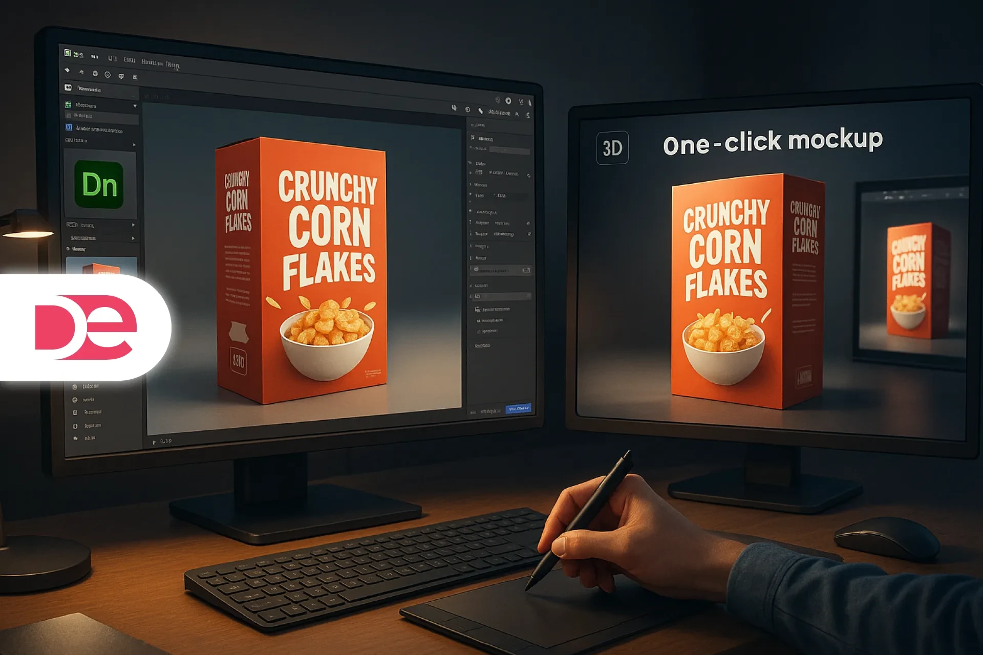 3D Packaging Mock-ups: One-Click Workflow with Adobe Dimension & Stager